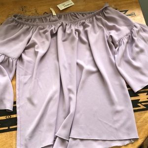 Boutique brand off the shoulder top